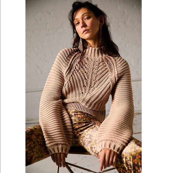 Free People Sweaters - • free people chunky mock neck sweater •